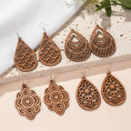 Carved Canvas Earrings - 4 variants - Hello Baabs
