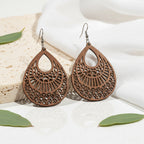 Carved Canvas Earrings - 4 variants - Hello Baabs
