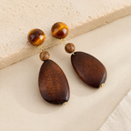 Celestial Timber Earrings - 2 variants - Hello Baabs