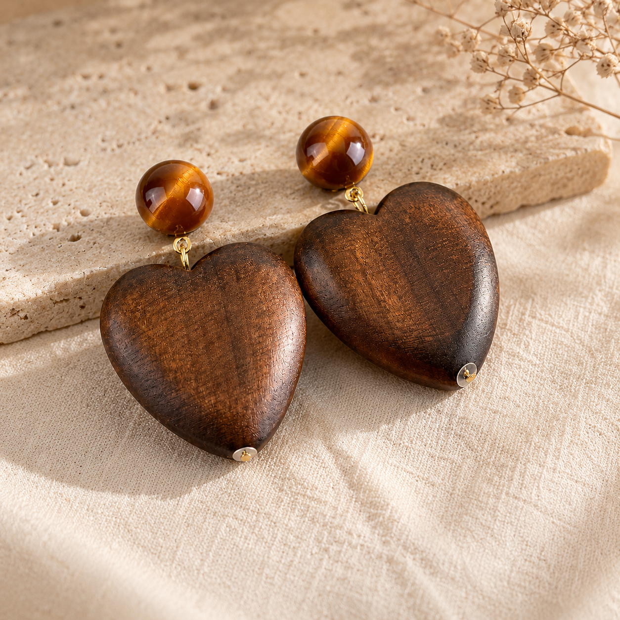 Celestial Timber Earrings - 2 variants - Hello Baabs