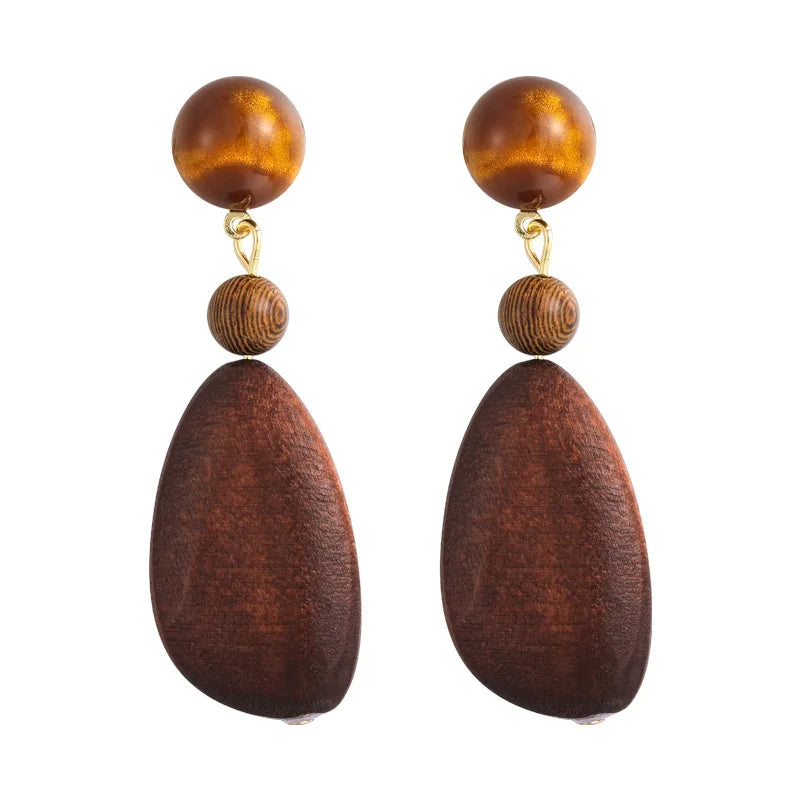 Celestial Timber Earrings - 2 variants - Hello Baabs LLC 