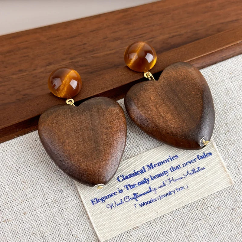 Celestial Timber Earrings - 2 variants - Hello Baabs LLC 