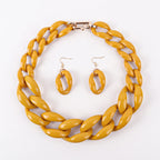 Chain Riot Necklace & Earrings Set - 10 colors - Hello Baabs