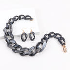 Chain Riot Necklace & Earrings Set - 10 colors - Hello Baabs