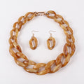Chain Riot Necklace & Earrings Set - 10 colors - Hello Baabs
