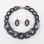 Chain Riot Necklace & Earrings Set - 10 colors - Hello Baabs
