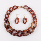 Chain Riot Necklace & Earrings Set - 10 colors - Hello Baabs