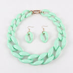 Chain Riot Necklace & Earrings Set - 10 colors - Hello Baabs