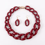 Chain Riot Necklace & Earrings Set - 10 colors - Hello Baabs