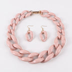 Chain Riot Necklace & Earrings Set - 10 colors - Hello Baabs