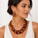 Chain Riot Necklace & Earrings Set - 10 colors - Hello Baabs