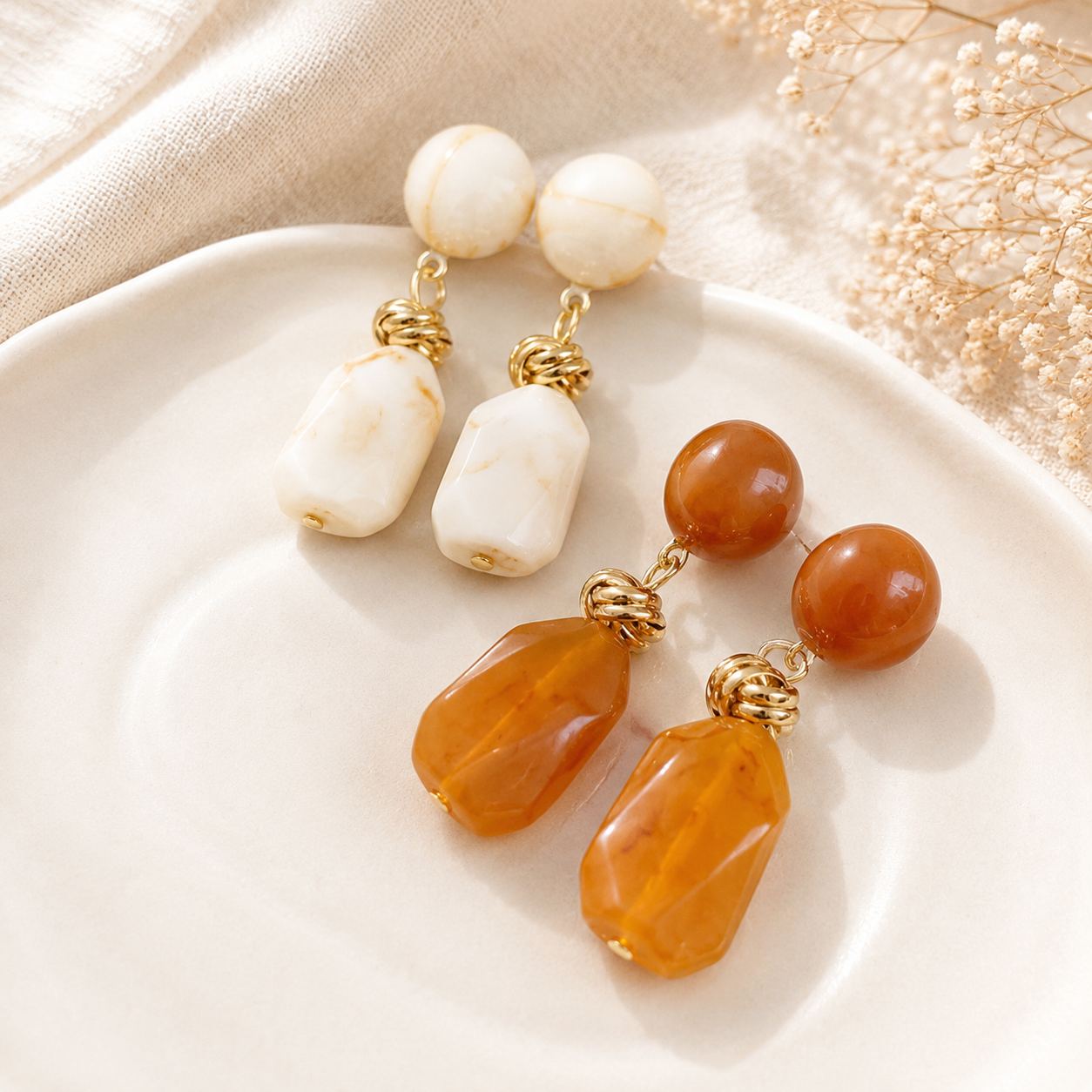 Champagne Flow Earrings - 2 variants - Hello Baabs