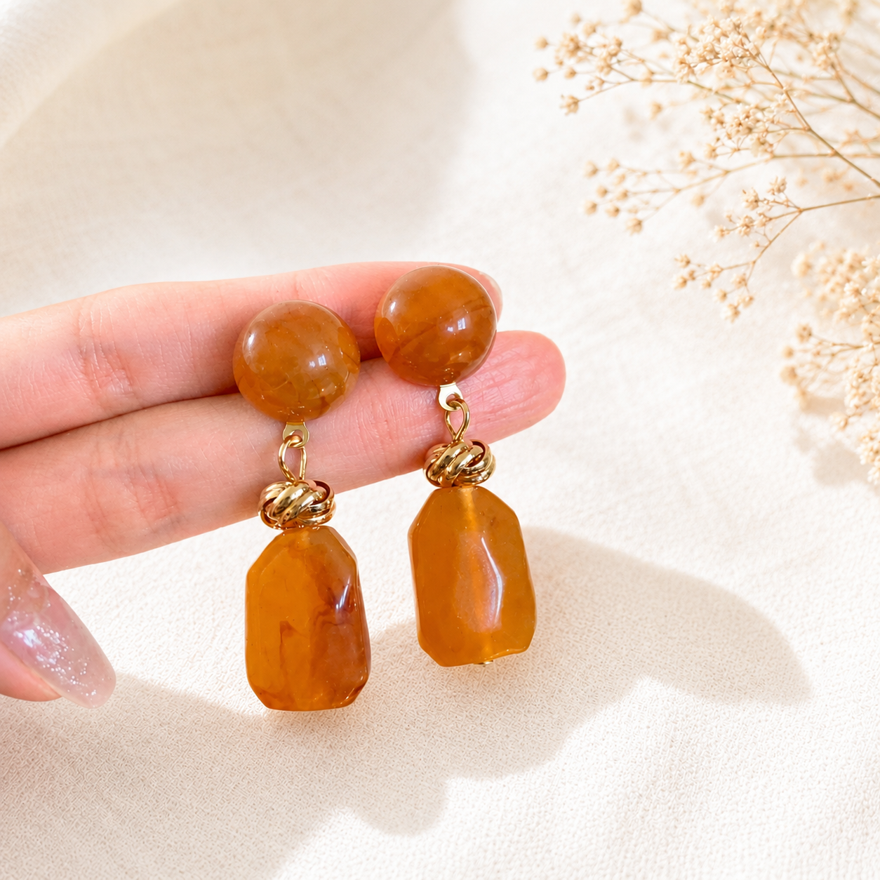 Champagne Flow Earrings - 2 variants - Hello Baabs