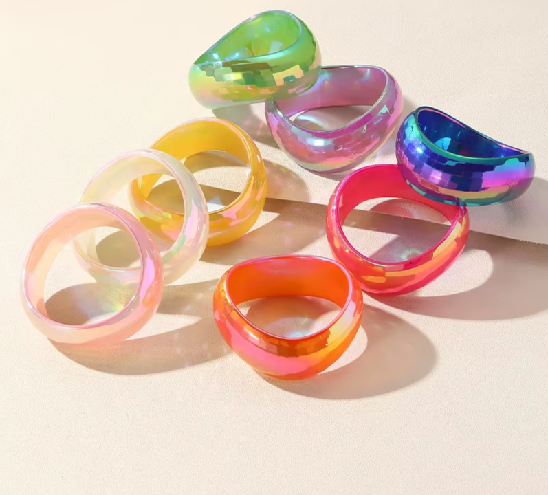 Chaos & Color Bangle (2.55" diameter) - 8 colors - Hello Baabs LLC 