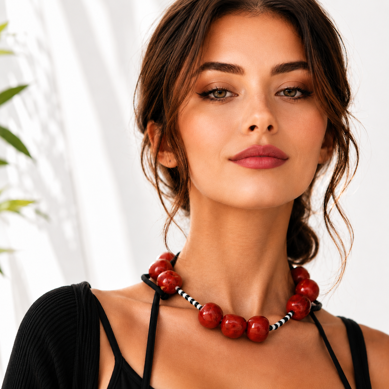 Cheeky Cherry Loop Necklace - Hello Baabs