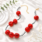 Cheeky Cherry Loop Necklace - Hello Baabs