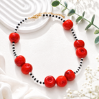 Cheeky Cherry Loop Necklace - Hello Baabs