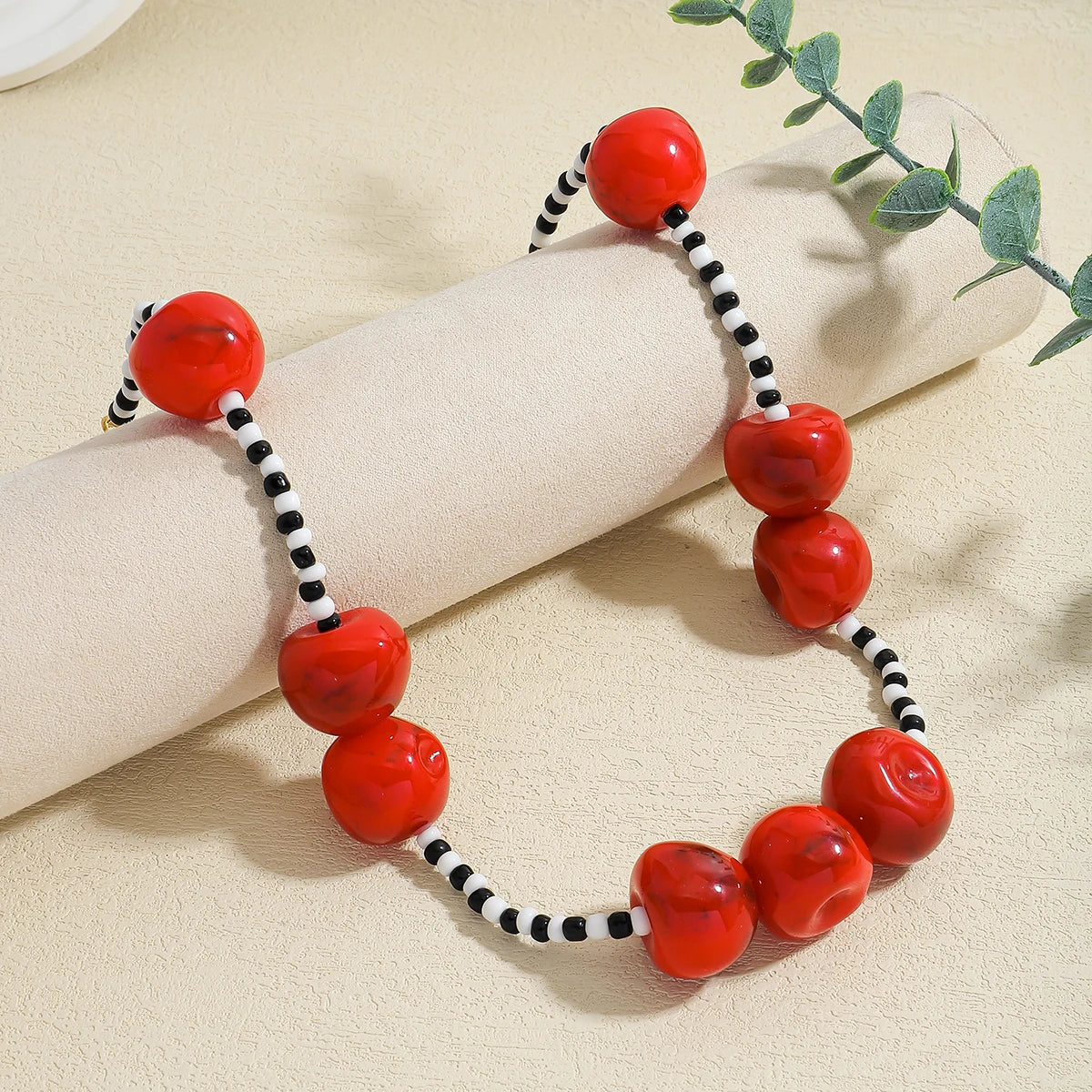 Cheeky Cherry Loop Necklace - Hello Baabs LLC 