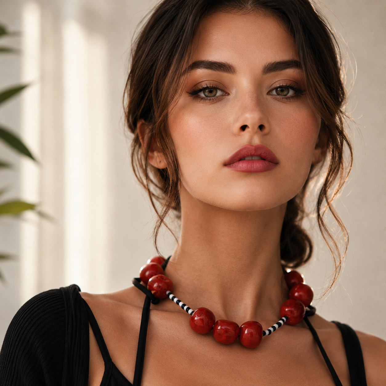 Cheeky Cherry Loop Necklace - Hello Baabs LLC 