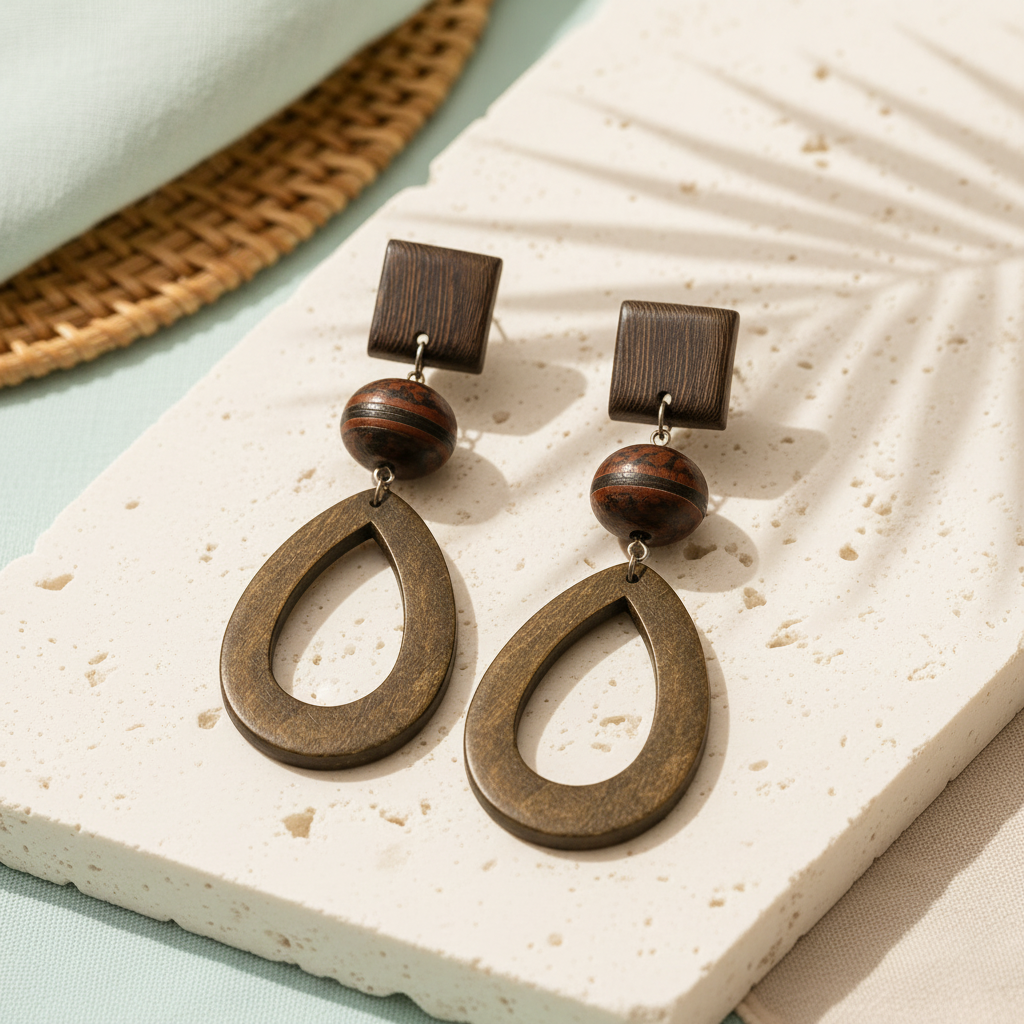 Chestnut Edge Earrings - 3 variants - Hello Baabs