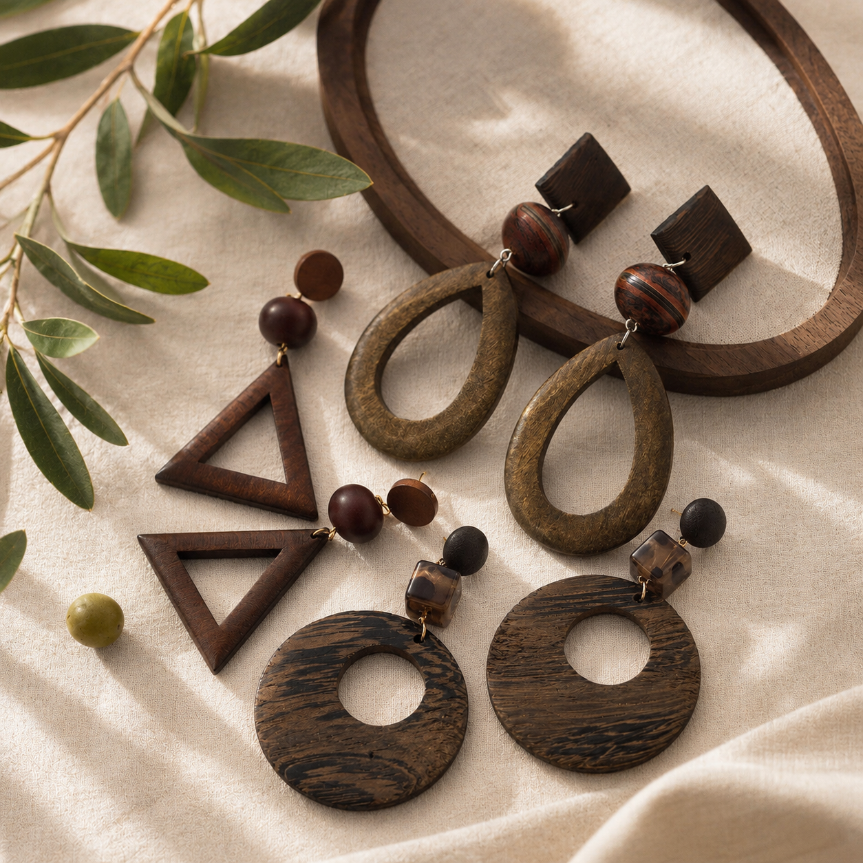 Chestnut Edge Earrings - 3 variants - Hello Baabs LLC 