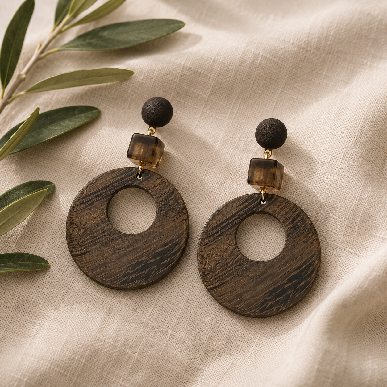 Chestnut Edge Earrings - 3 variants - Hello Baabs LLC 