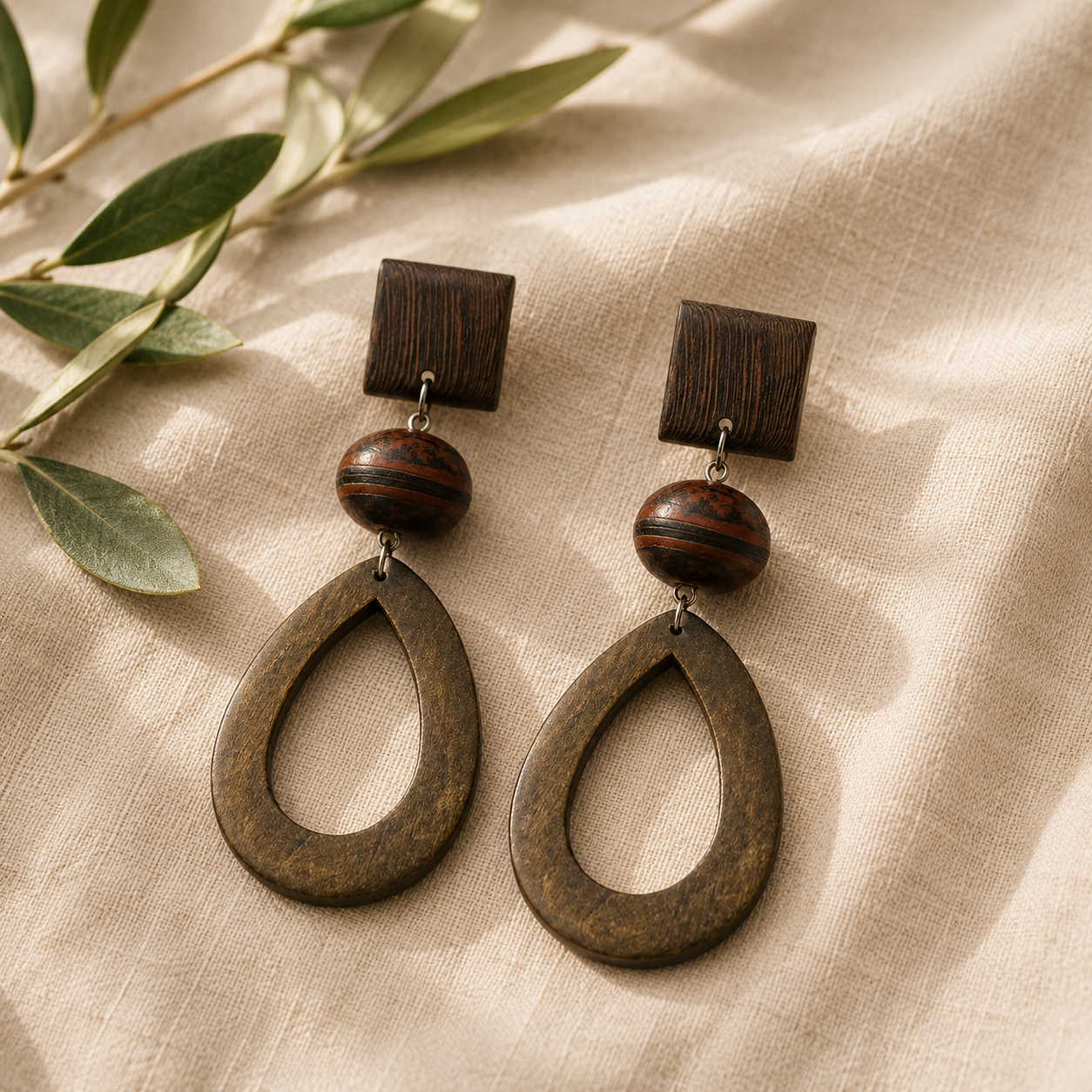 Chestnut Edge Earrings - 3 variants - Hello Baabs LLC 