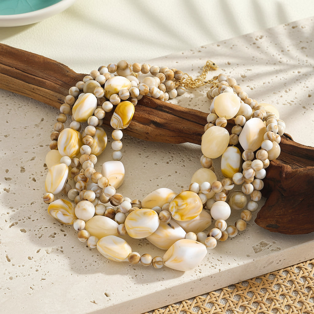 Chic Charm Multi-Strand Necklace - 2 colors - Hello Baabs LLC 