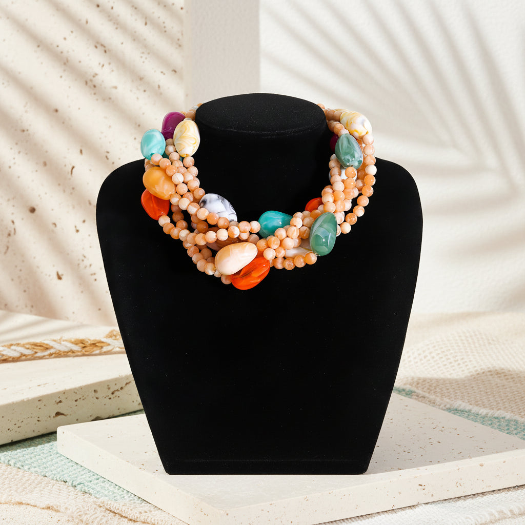 Chic Charm Multi-Strand Necklace - 2 colors - Hello Baabs LLC 