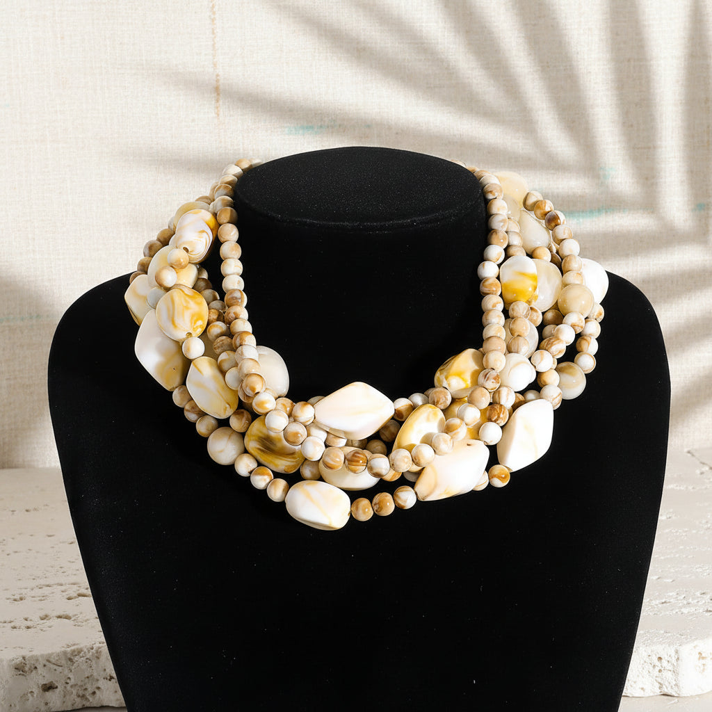 Chic Charm Multi-Strand Necklace - 2 colors - Hello Baabs LLC 
