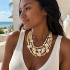 Chic Charm Multi-Strand Necklace - 2 colors - Hello Baabs LLC 
