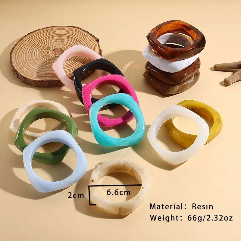 Chisel Chic 2.0 Bangle (2.52" diameter) - 12 colors - hello baabs 