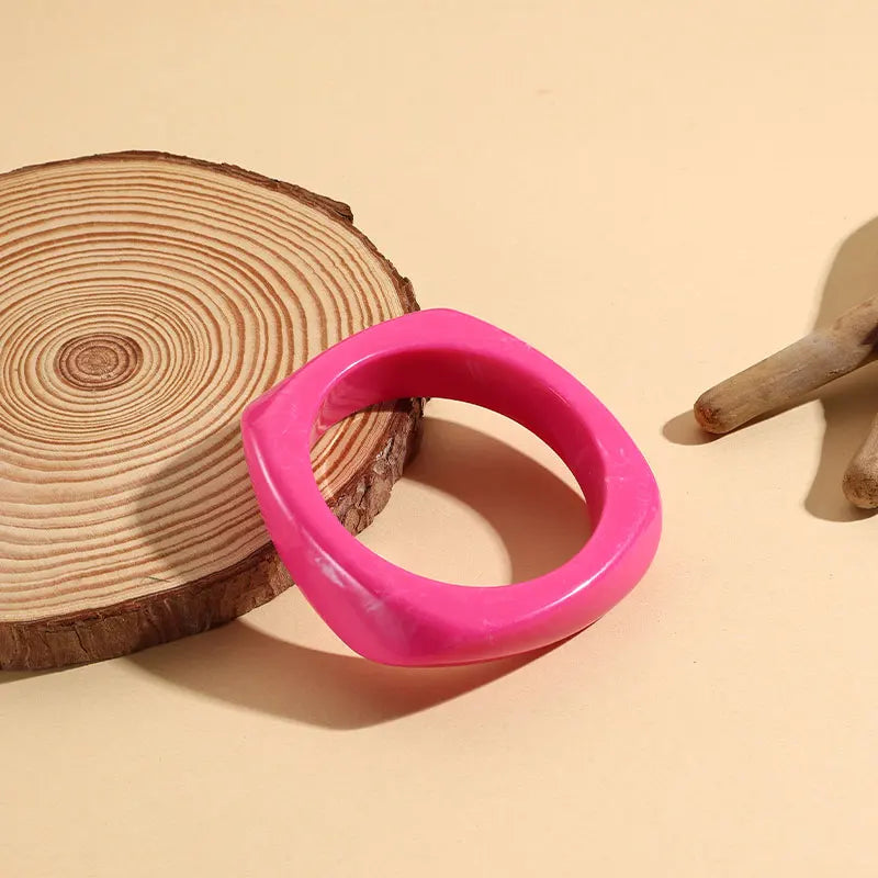 Chisel Chic 2.0 Bangle (2.52" diameter) - 12 colors - hello baabs 