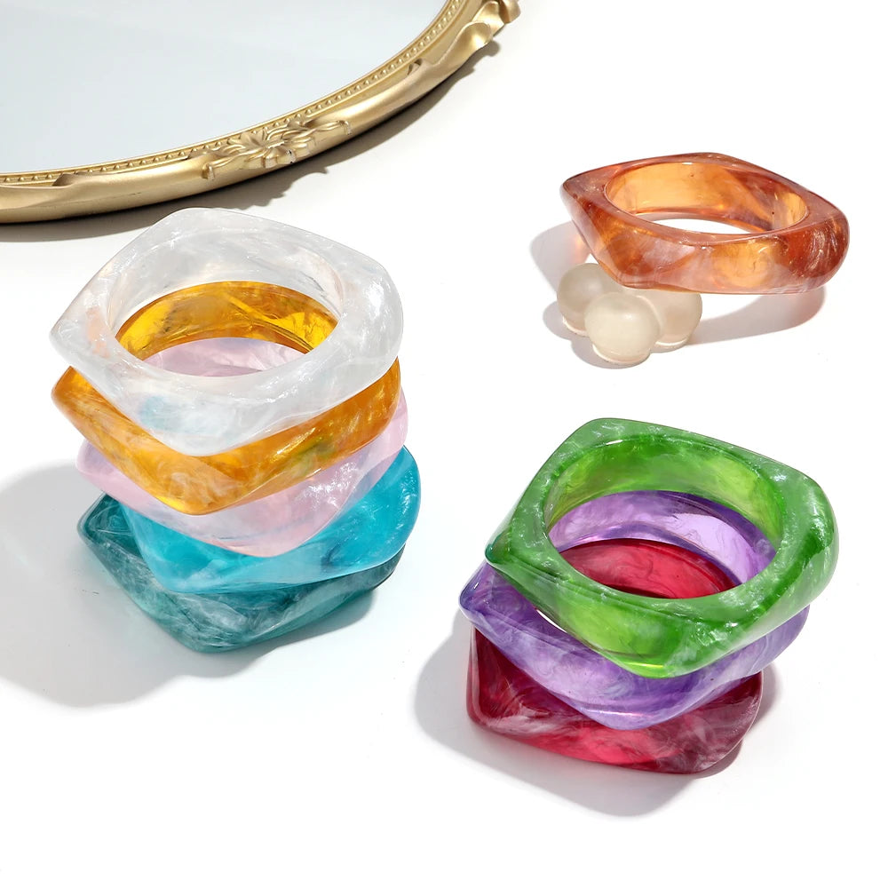 Chisel Glow Bangle (2.50" diameter) - 9 colors - hello baabs 