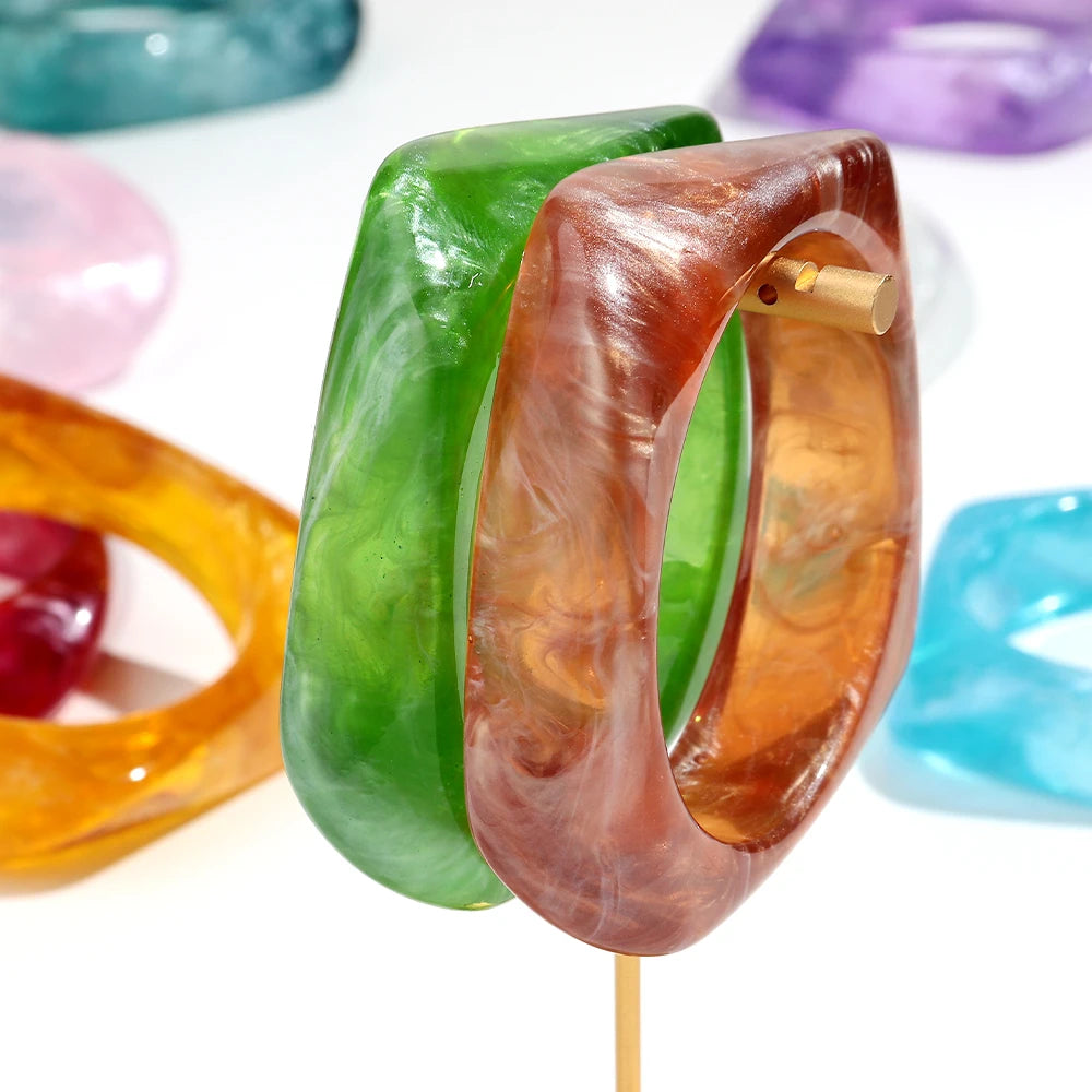 Chisel Glow Bangle (2.50" diameter) - 9 colors - hello baabs 