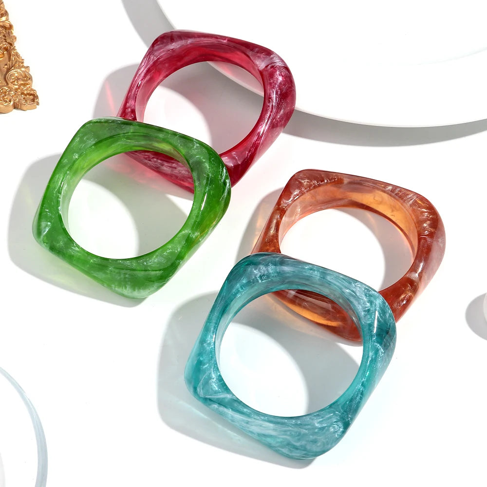 Chisel Glow Bangle (2.50" diameter) - 9 colors - hello baabs 