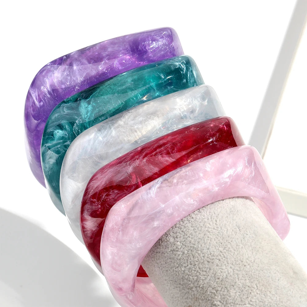 Chisel Glow Bangle (2.50" diameter) - 9 colors - hello baabs 