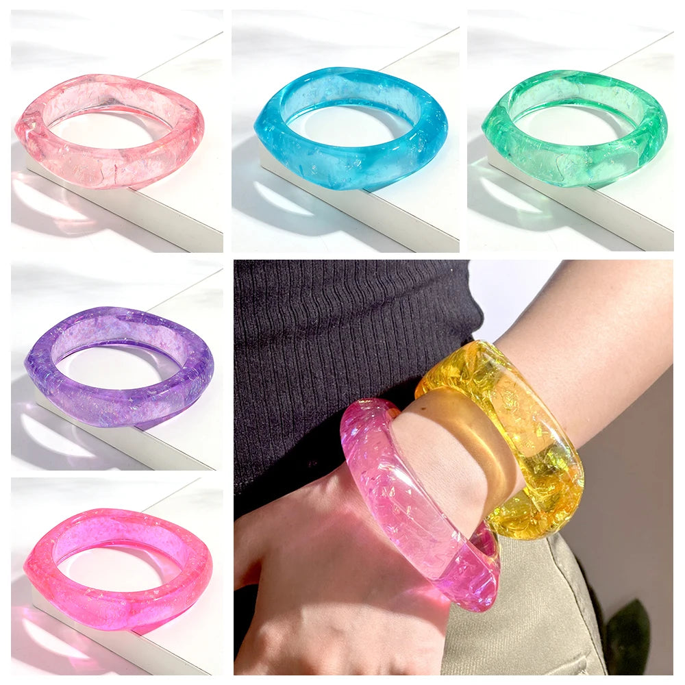 Chisel Glow Bangle (2.50" diameter) - 9 colors - hello baabs 