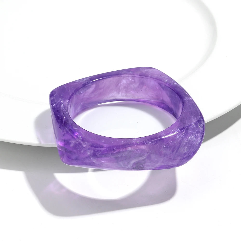 Chisel Glow Bangle (2.50" diameter) - 9 colors - hello baabs 