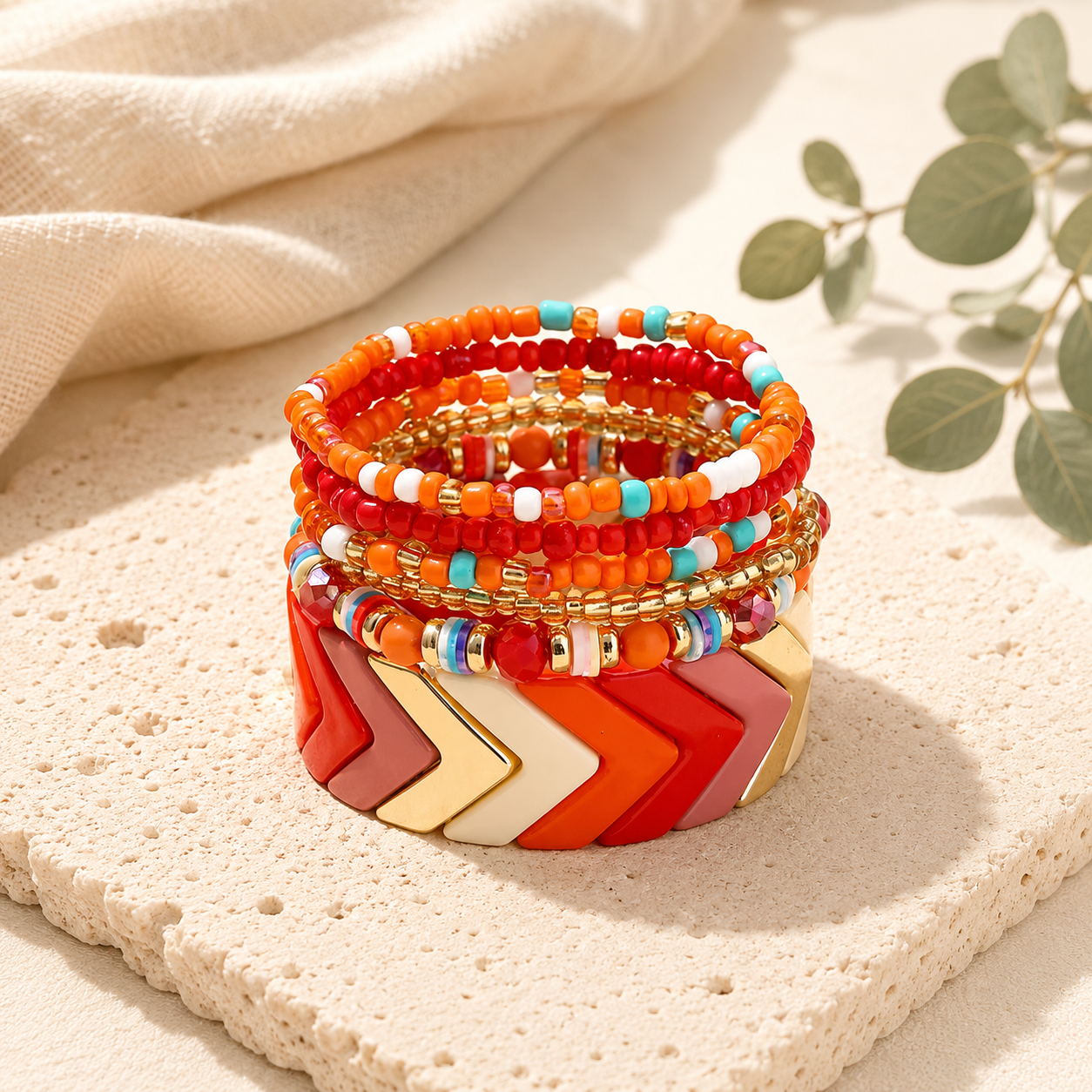 Chroma Chevron Stretch Stack - 5 colors - Hello Baabs