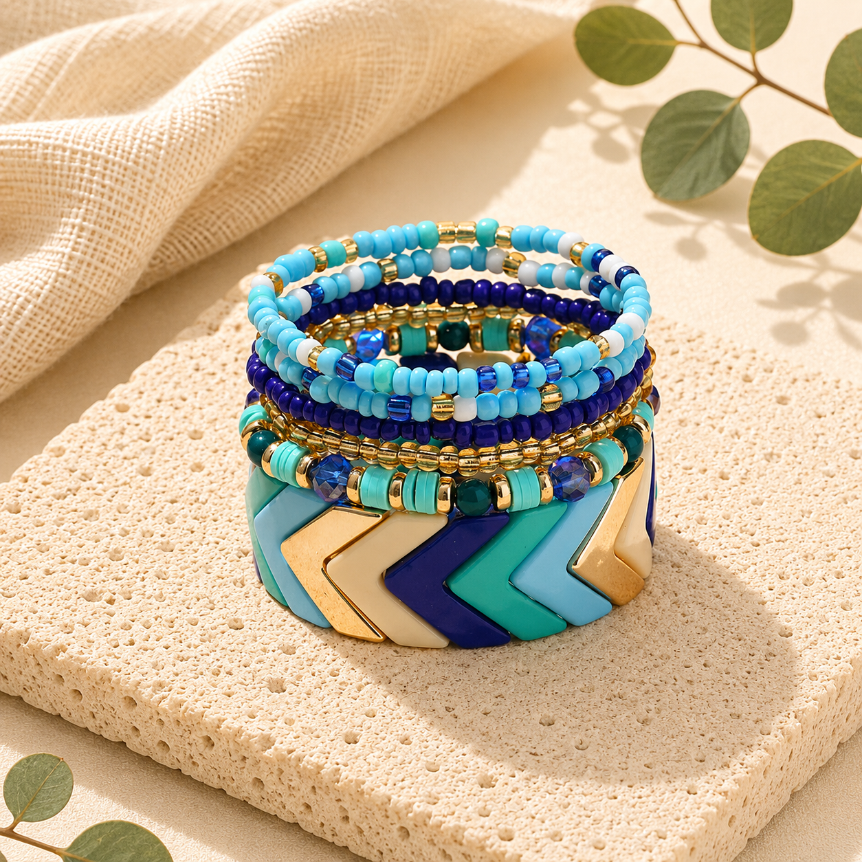 Chroma Chevron Stretch Stack - 5 colors - Hello Baabs