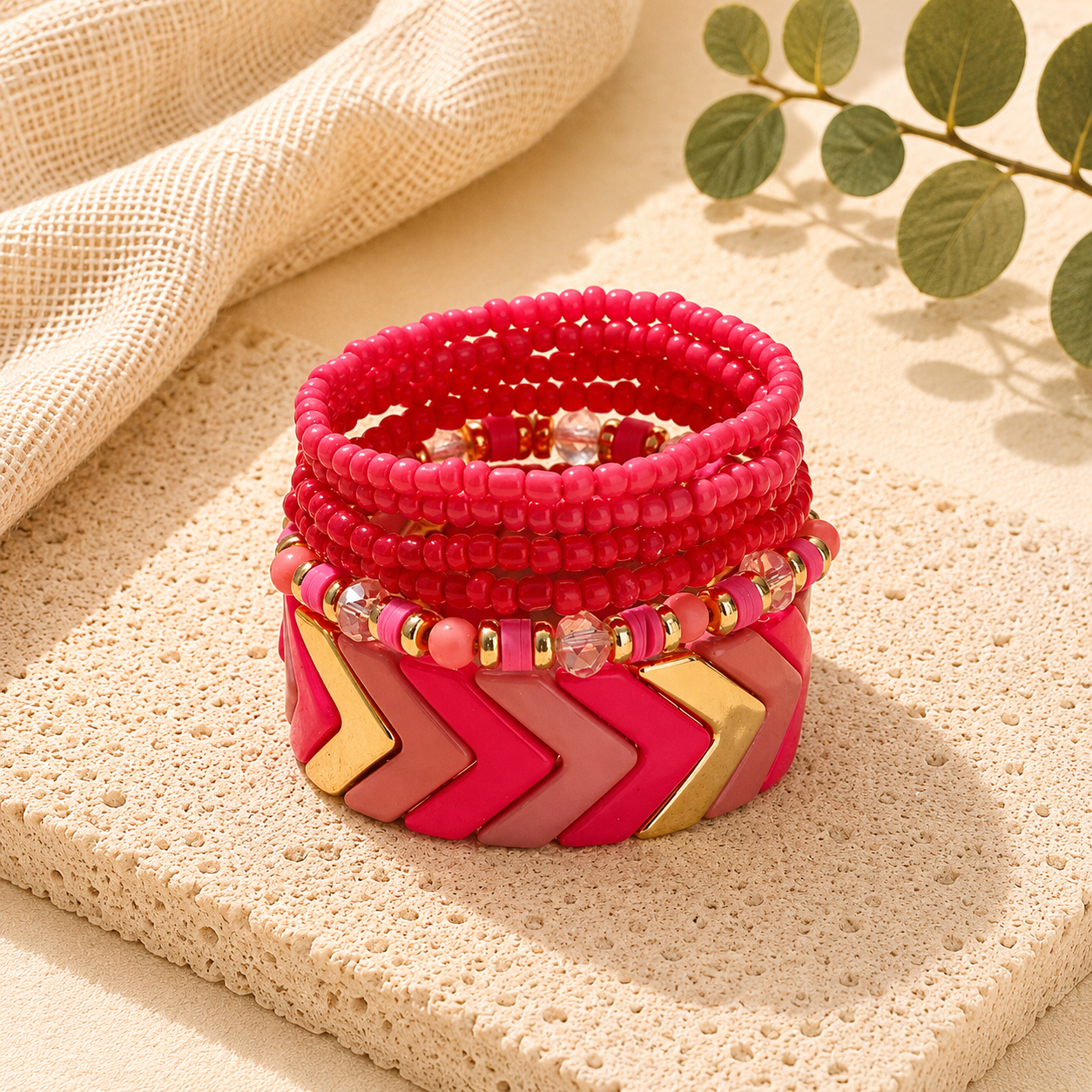 Chroma Chevron Stretch Stack - 5 colors - Hello Baabs