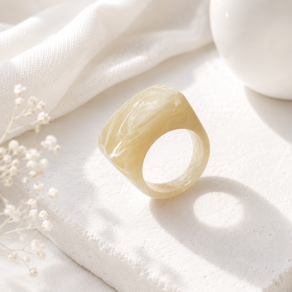 Chroma Square Ring (size 7) - 11 colors - Hello Baabs