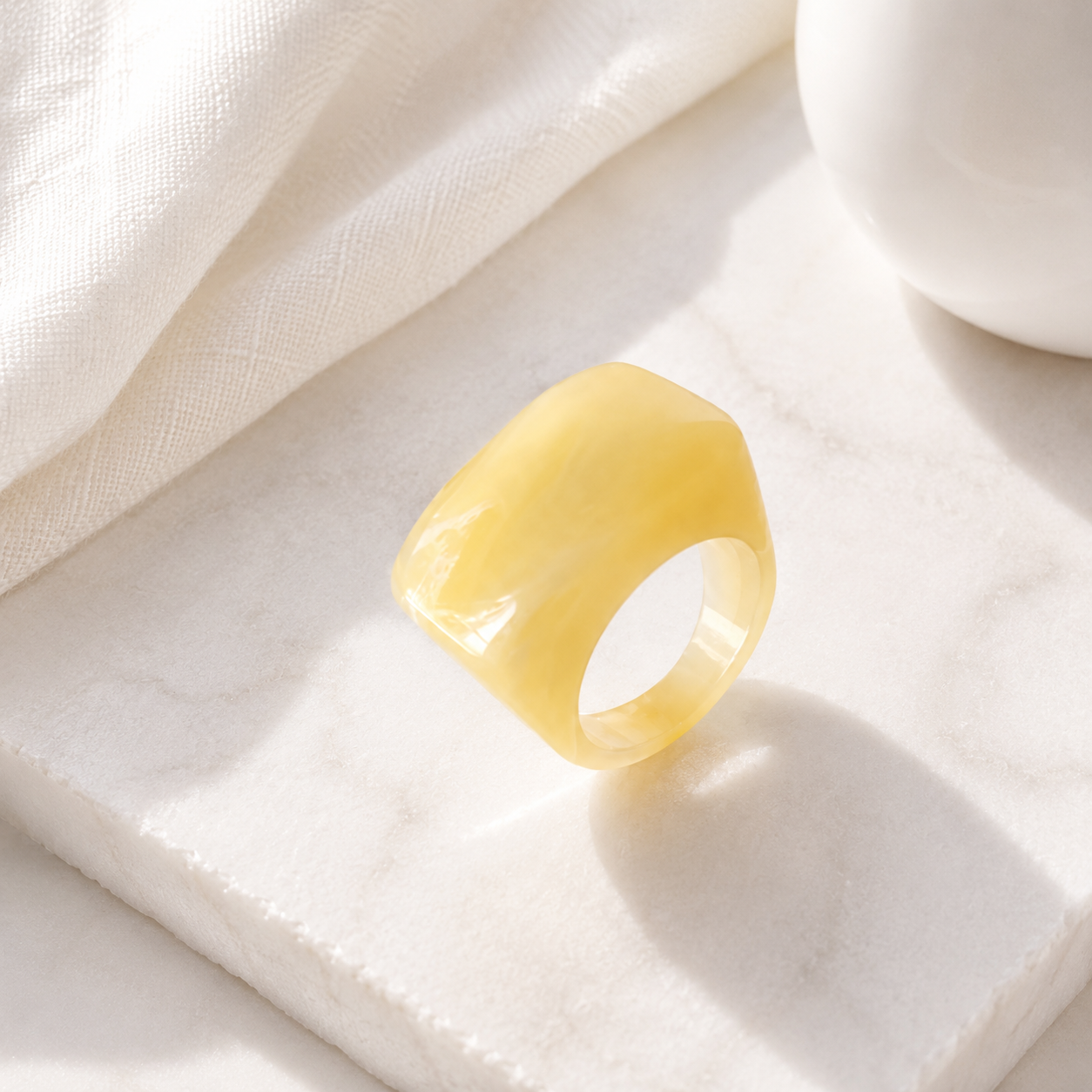 Chroma Square Ring (size 7) - 11 colors - Hello Baabs