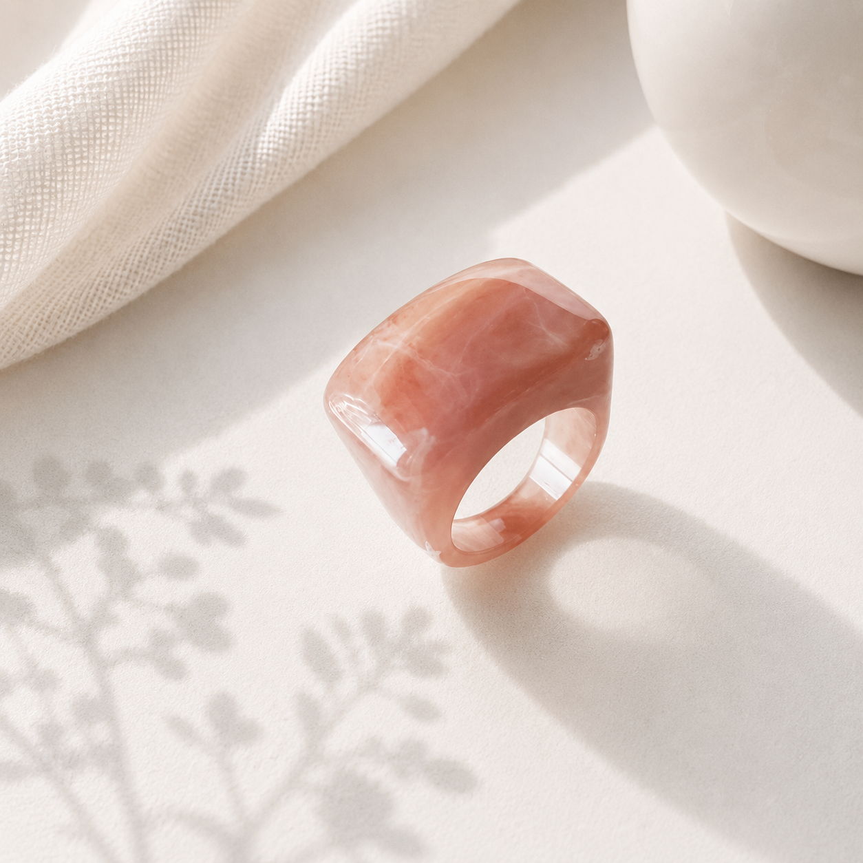 Chroma Square Ring (size 7) - 11 colors - Hello Baabs