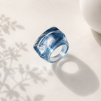 Chroma Square Ring (size 7) - 11 colors - Hello Baabs