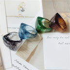 Chroma Square Ring (size 7) - 11 colors - Hello Baabs LLC 