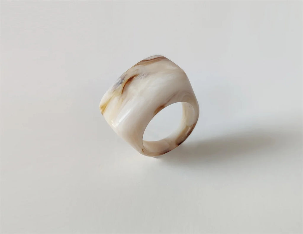 Chroma Square Ring (size 7) - 11 colors - Hello Baabs LLC 