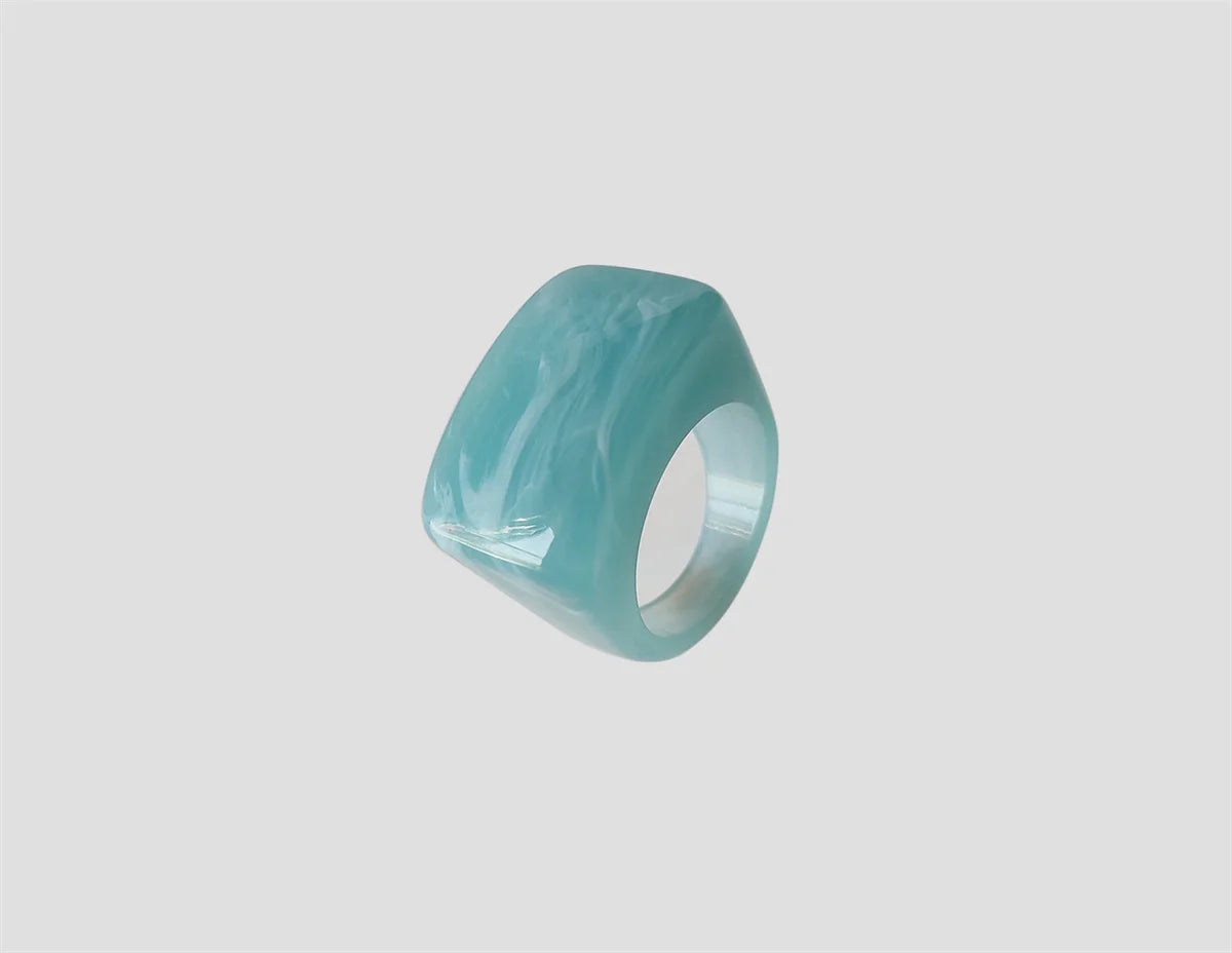 Chroma Square Ring (size 7) - 11 colors - Hello Baabs LLC 
