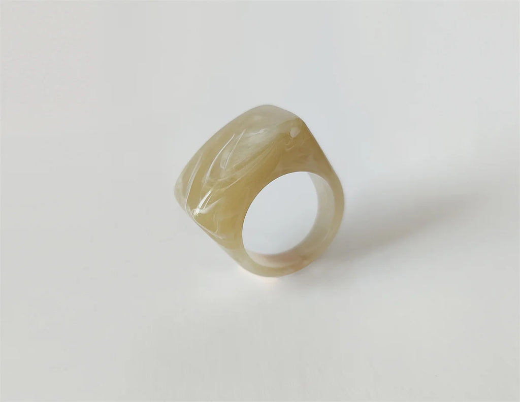 Chroma Square Ring (size 7) - 11 colors - Hello Baabs LLC 